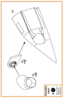 1/72 Clear Prop UH-2 A/B SEASPRITE Resin Exhaust for CP Kit CP72002 A72021
