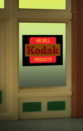 O/HO Miller Engineering Kodak Window Sign 8875 - MPM Hobbies