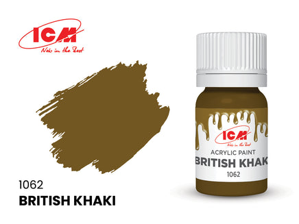 ICM Acrylic Paint British Khaki (12ml) 1062
