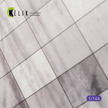1/144 Kelik Civil Concrete Runway Base - Acrylic 3 mm (280 x 180 mm) (170 g) KS14401