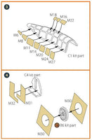 Clear Prop A72062 masking set with complete coverage masks for canopy and glazed areas on 1/72 scale M6A1 Seiran submarine-launched aircraft
