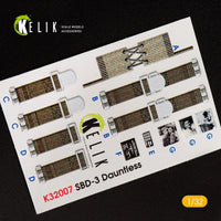 1/32 Kelik SBD-3 Dauntless interior 3D decals for Trumpeter kit K32007