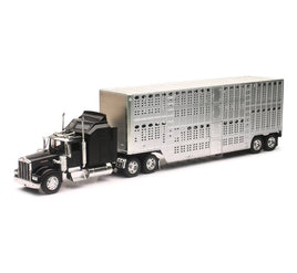 1/32 New-Ray Kenworth W900 Pot Belly Livestock Truck 10783