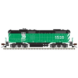 HO Atlas GP7 Silver Burlington Northern 1538 (Cascade Green/Black) - 10003942