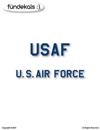 1/72 Fundekals USAF TITLES 72015