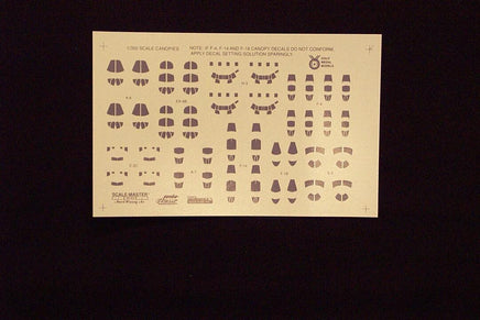 1/350 Gold Medal Navy Jet Canopy Decals 350-5D