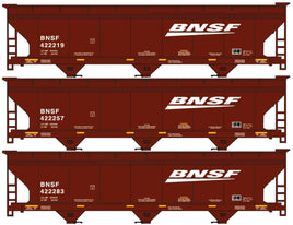 HO Accurail Burlington Northern Santa Fe (BNSF) 3-Bay ACF Hopper (3-Car Set) 8177