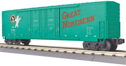 O MTH Great Northern 50’ Double Door Plugged Boxcar 30-71177