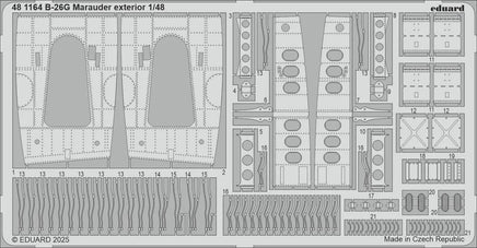 1/48 Eduard B-26G Marauder exterior Photo etched set for ICM kit 481164