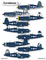 1/48 Fundekals CORSAIRS/ WHISTLING DEATH 48016