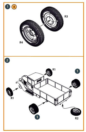 1/72 Clear Prop ZIS-5 Wheel Set A72182