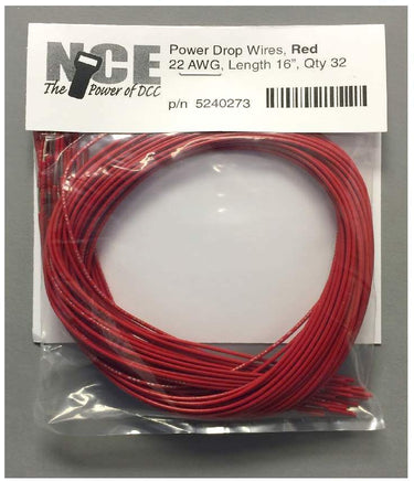 NCE Power Drop Wires Red 22AWG (32 pcs) 0273