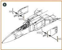 1/72 Clear Prop MiG-23ML, MLD, P, MLAE Exterior painting mask on yellow kabuki paper for CP kits 72099