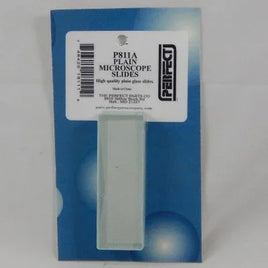 Packaging of microscope slides with a blue background and visible brand label.