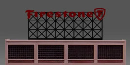 N Miller Engineering Firestone Neon Sign 5382 - MPM Hobbies