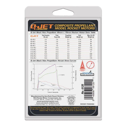 Quest Q-Jet D16-4FJ Black Max Complete 2-Motor Launch Pack - Q6120