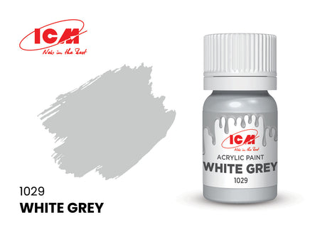 ICM Acrylic Paint White Grey (12 ml) 1029