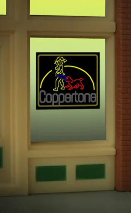 O/HO Miller Engineering Coppertone Window Sign 8830 - MPM Hobbies