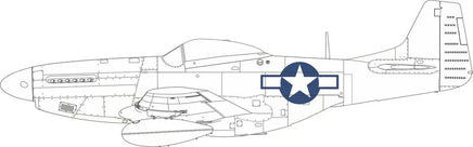 1/72 Eduard Paint Mask for EDUARD P-51D US national insignia CX664