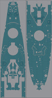 1/350 Pontos Model USS Missouri Wooden Deck Set Blue Deck 35002WD1