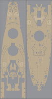 1/350 Pontos Model USS BB-63 Missouri Wooden Deck Set Yellow Deck 35010WD1