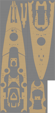 1/350 Pontos Model DKM Bismarck Wooden Deck Set for Revell 35013WD1