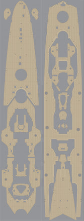 1/350 Pontos Model DKM Prinz Eugen Wooden Deck Set for R 35017WD1