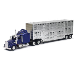 1/43 New-Ray Kenworth W900 Potbelly Livestock Truck 15243