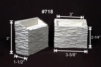 HO Monroe Bridge Abutment Split Stone 2-Pack #718