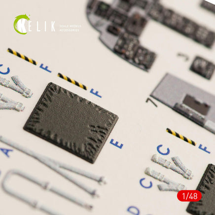 1/48 Kelik F-5B Freedom Fighter Interior 3D Decals for Kinetic Kit K48041