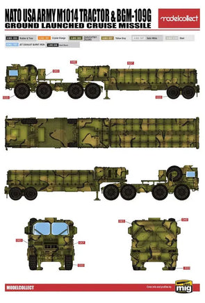 1/72 ModelCollect NATO M1014 Man Tractor & BGM-109G Ground Launched Cruise Missile 72340 - MPM Hobbies