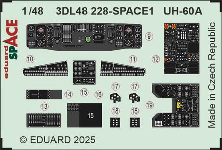 1/48 Eduard UH-60A SPACE 3DL48228