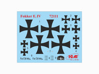 1/72 ICM Fokker E.IV WWI German Fighter 72111
