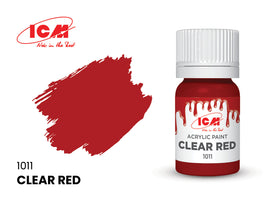 ICM Acrylic Paint Clear Red (12 ml) 1011