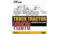 1/72 Sabre Model M1070 TRUCK TRACTOR & M1000 HET Semi traller 72C02