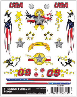 PineCar Freedom Forever Decal 4019