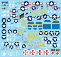1/48 Fundekals P-38 E/F/G/H Lightnings 48030