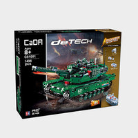 CaDFI M1A2 RC Tank 2 Models in 1 Military 1498pcs C61001