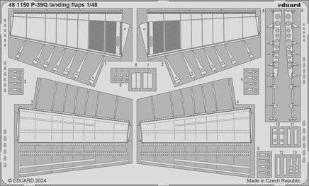 1/48 Eduard P-39Q landing flaps Photo Etch set for ARMA HOBBY 481150