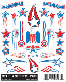 PineCar Stars & Stripes Decal 463
