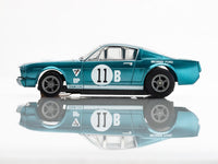 AFX Mega G+ 1965 Shelby Mustang GT350R Mark Donohue Blue/White 22071