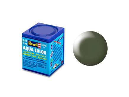 Revell Aqua Color Acrylic Paint 18ml - Silk "Olive Green" 32361