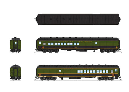 HO Broadway Ltd CN Coach-Baggage Combine #7167 Green/Black/Yellow 9116 - MPM Hobbies