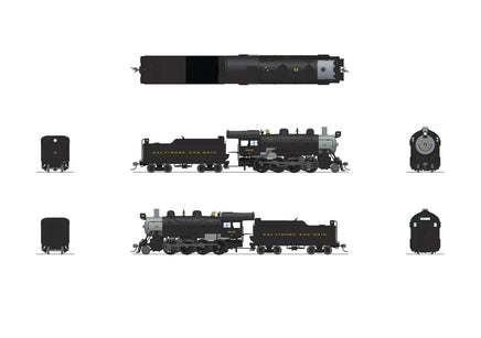 HO Broadway Ltd 2-8-0 Consolidation B&O 2835 No-Sound/DCC-Ready 8747