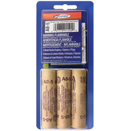 Estes Rockets A8-5 Engines 1599 - MPM Hobbies