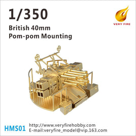 1/350 Veryfire HMS 40mm AA Guns (4 Sets) HMS01