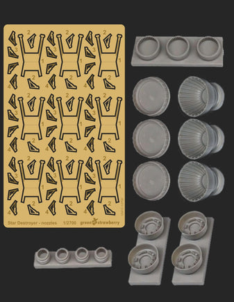 1/2700 Green Strawberry Star Destroyer - Engines Bells 3417