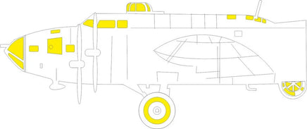 1/48 Eduard B-17F (alternate nose, frame X) TFace Mask for EDUARD EX1069