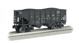 O Williams New York Central 55-Ton 2-Bay Hopper Big Four w/Coal Load 48205