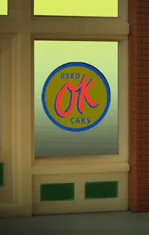 Miller Engineering OK Used Cars Window Sign 9065 - MPM Hobbies